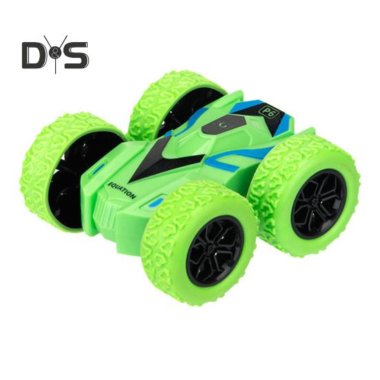 4-teiliges doppelseitiges Flip-Stunt-Auto-Spielzeug mit vier TPR-Rädern und Trägheitsantrieb, LKW-Spielzeug für drinnen und draußen, Geländewagen-Spielzeug, Geschenke für Kleinkinder, Jungen und Mädchen