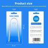 Stainless Steel Tongue Scraper for Oral Hygiene - U-shaped Plastic Card Tongue Coating Brush Cleaning Tool