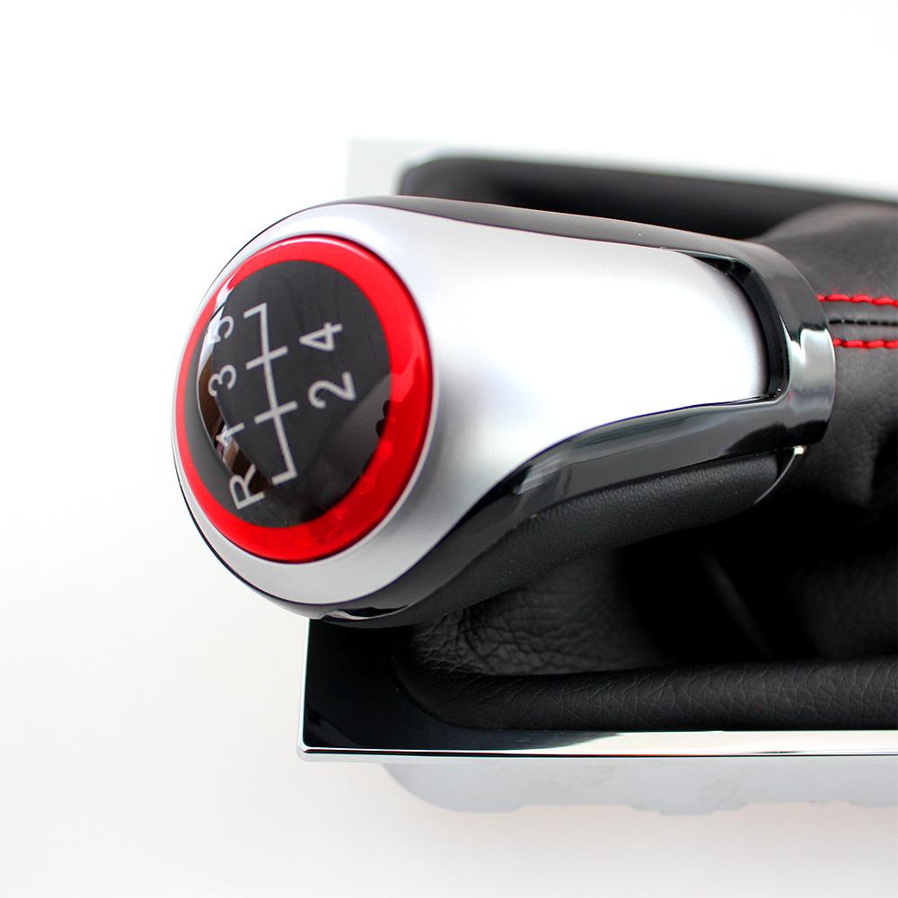 5/6 Speed Manual Modified Integrated Gear Shift Knob &Dust Boot for VW Passat B6 2005-2011 -Transmission Lever Durable Accessory