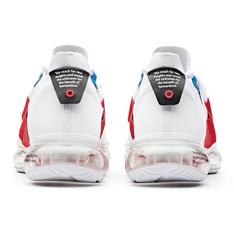 New Anta SEEED Zero Bound Cushioned Slip-Resistant Abrasion-Resistant Breathable Low-Top Running Shoes Men's White Red 91835509-1