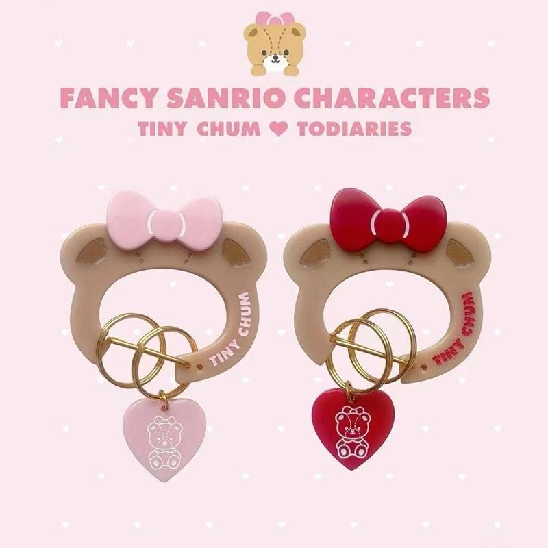 1Pcs Fashion Charm Girls Bag Pendant Keychain Accessories Kawaii Anime Cute Sanrio Hello Kitty Carabiner Birthday Gifts