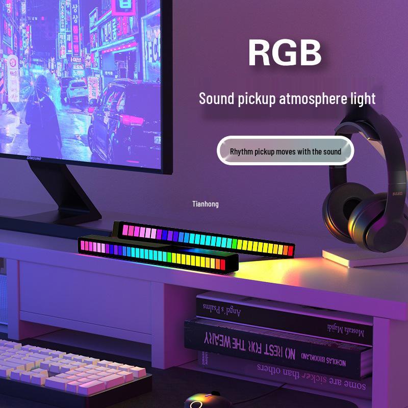 Atmosphere Light Speaker for Gaming Rooms: Creative Desktop Music and Rhythm Sound Control Decoration