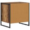 Nightstand Set of 2 Reclaimed Wood Look 50 X 39.5 X 50 Cm Engineered Wood
