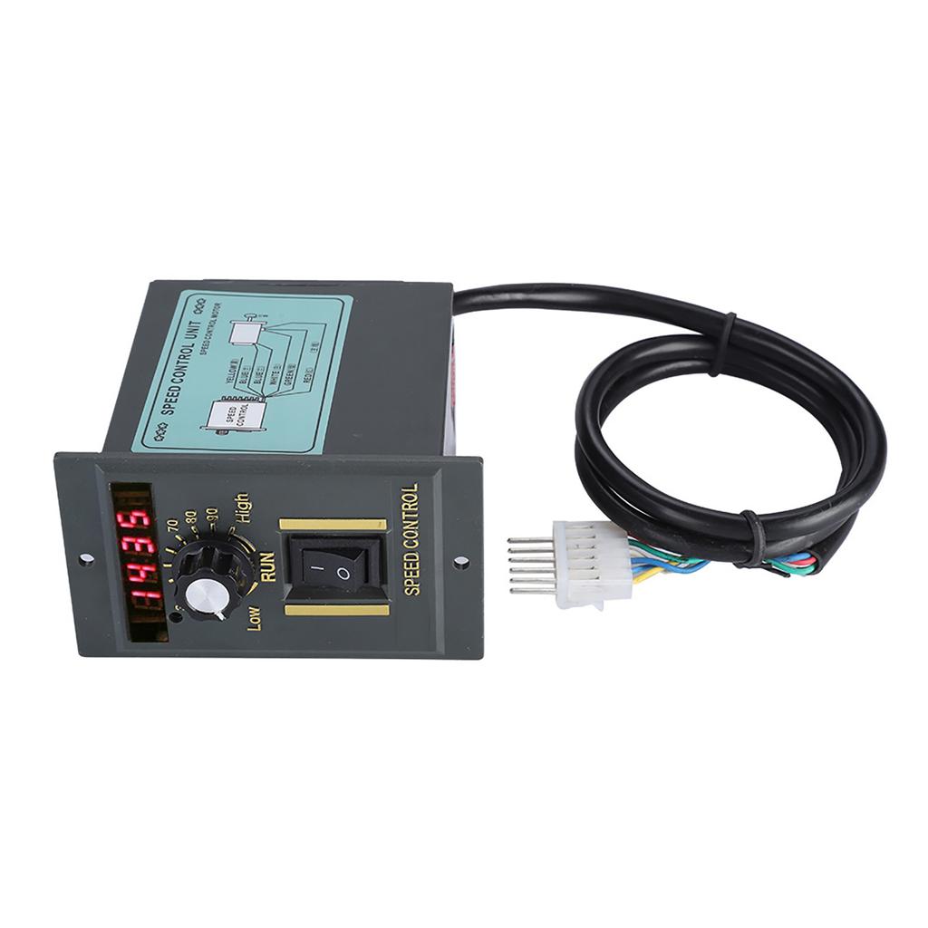 AC 220V 50Hz 15?400W Digital Einstellbarer Stufenloser Motor-Drehzahlregler 0?1450 U/min (400W)