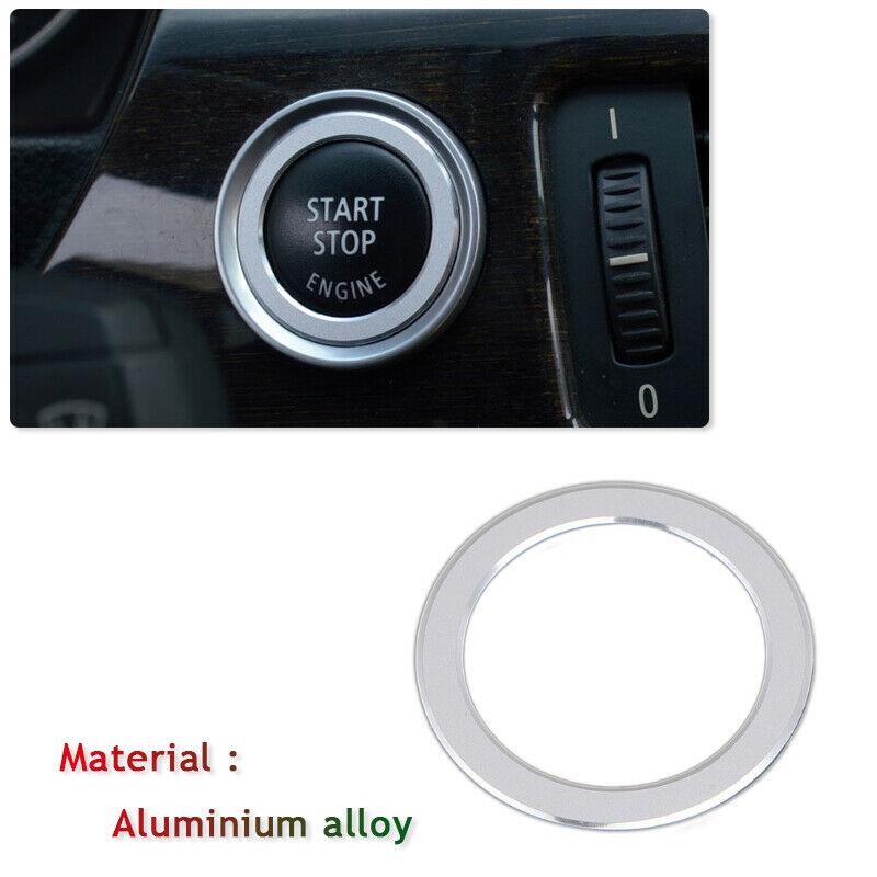 Elegant Design Car Engine Start/Stop Push Button Ring Switch Decor Trim for BMW 3 Series E90 Sleek and Easy Installation