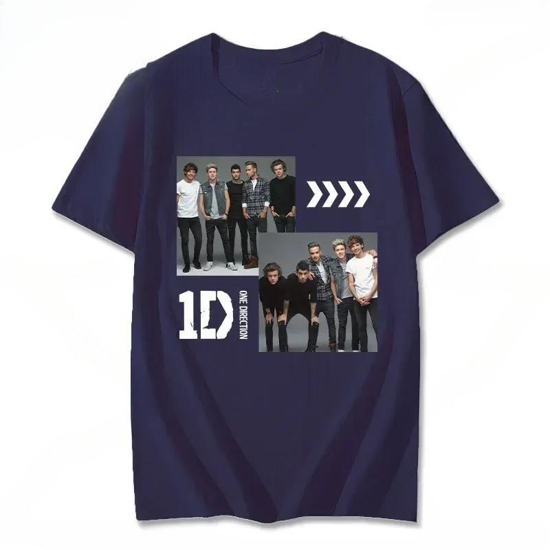 Unisex One Directions Printing Tshirt Cotton High Quality for SpringSummer Teeshirt Round Neck Popular Retro Tshirt Camisetas
