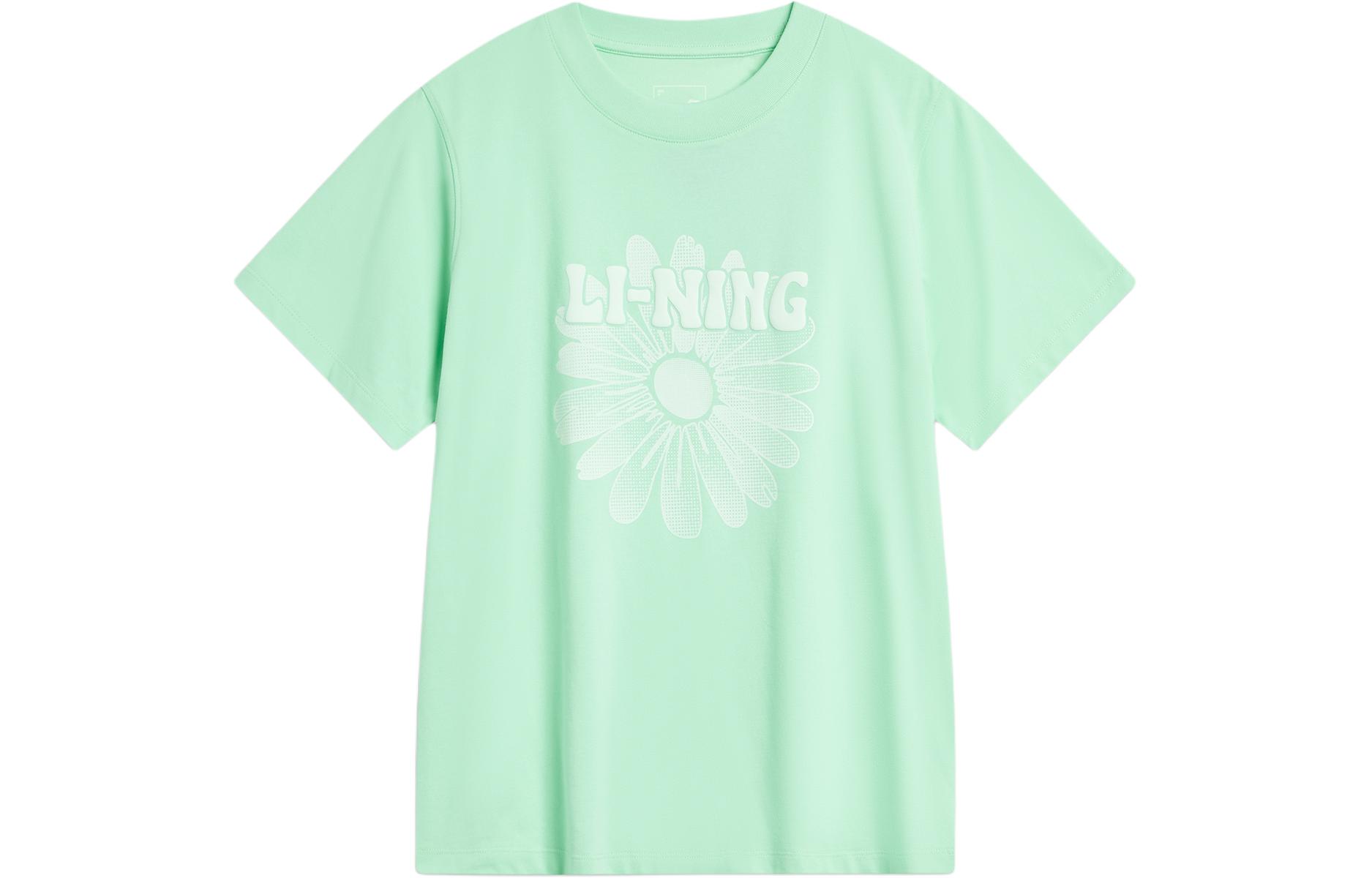 Li Ning Sports Life Collection T Shirt Women s Cooling Green AHSU354-3 S