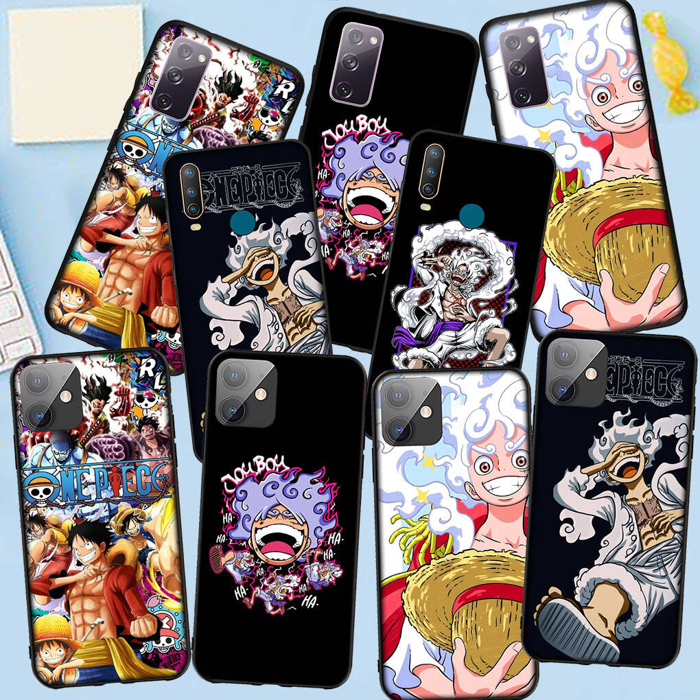 Phone Case for iPhone 17 15 16 Plus XR Redmi Note 14 12 11 13 Pro Max Huawei P30 P20 Lite OPPO A60 A40 A80 A18 A16 Comics Luffy Gear 5 One Piece Cover