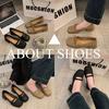 [Youshilai] Retro square head bow Mary Jane shoes women's spring 2025 new shallow mouth versatile single shoes