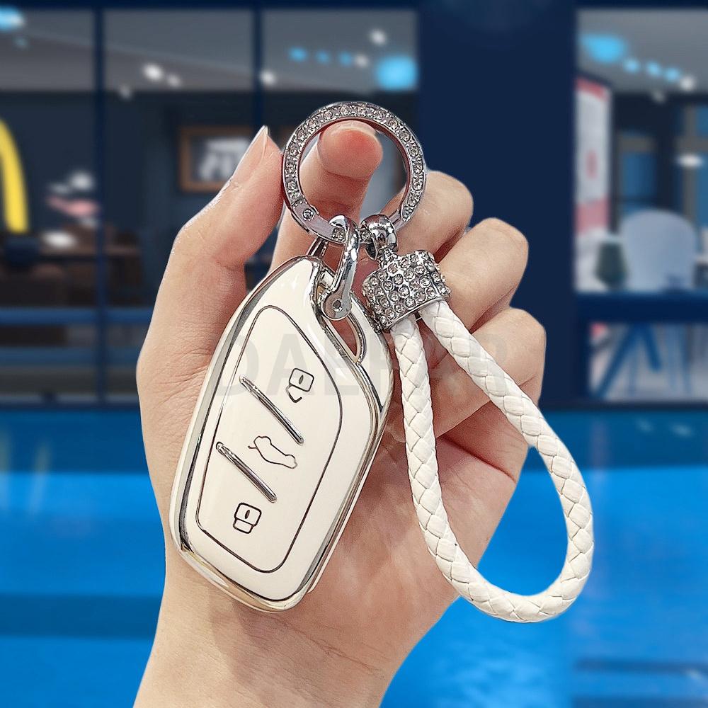3Button Car Key Cover for MG Ev Mg4 HS GT ZS ZX MG5 MG6 for Morris Garages Roewe RX3 RX5 RX8 I6 I5 Car Accessories Fob Key Case 80ji
