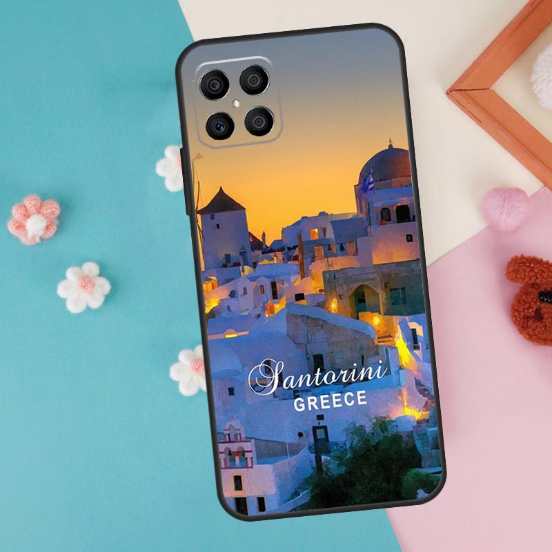 Oia Santorini Greece Case For Honor 200 Pro 50 70 90 X9a X8a X8 X9 X8b X9c X9b Honor Magic 7 5 6 Lite Pro Cover