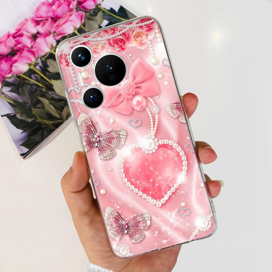 Für Huawei Pura 70 Hülle Niedliche Cartoon Bemalte Abdeckung Klare Silikon Handyhülle Für Huawei Pura 70 Pro Plus Pura70 Pro + Weiche Hülle