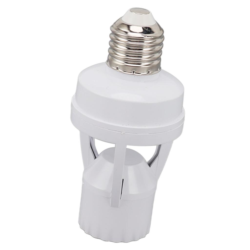 Motion Sensor Light Socket PIR Motion E27 Screw Bulb Adapter Adjustable Auto On Off Night Light Control Garage Light