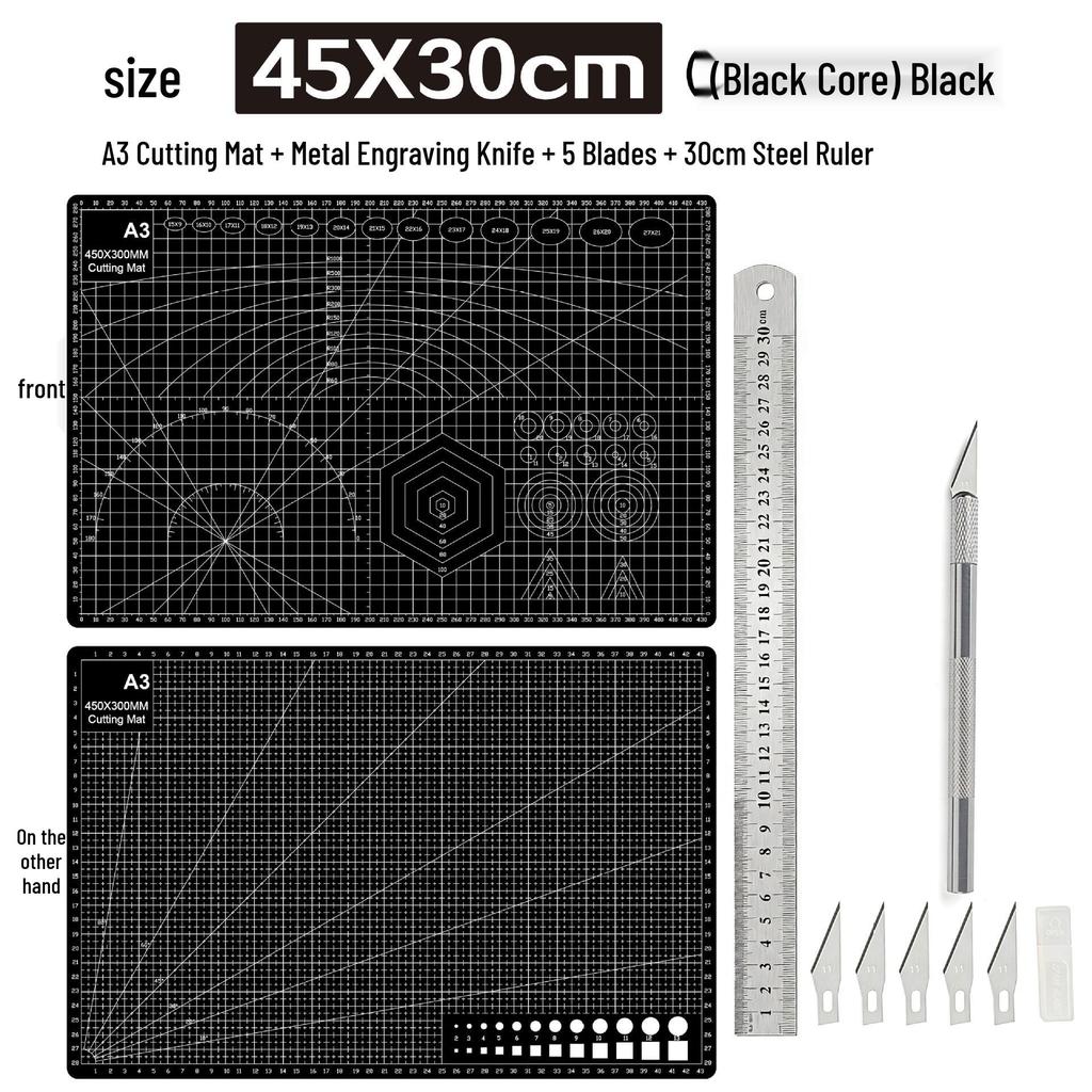 A3 3mm Extra Thick Cutting Mat: Handmade, Durable Pad for Paper Cutting & Writing