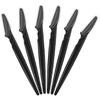 6 Pcs Black Eyebrow Razor, Face Razors Multipurpose, Facial Razors for Women Men, Eyebrow Trimmers Shaver with Protective Cover, Dermaplaning Tools