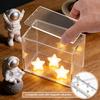 Acrylic Display Box Magnetic Closure Stackable Clear Trading Cards Collectibles Storage Case Figurines and Blind Box Organizer