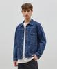 Ryul+Wai Denim Trucker Double-Pleat Jacket Indigo C5