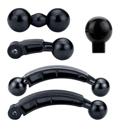 17 mm rutulys galvos adapteriui, 5 tipai, telefono laikikliui, jungties keitiklis, automobilio važiavimo įrašymo įrenginiui, navigacijai