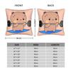 Bubu Dudu Cute Bear Pillowcase Double-Sided Printing Fabric Cushion Cover Decor Throw Pillow Case Cover Bed Zipper 45X45Cm