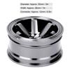 4pcs RC Wheel Hubs, Aluminum Alloy Wheel Hubs for 110 Scale Flat Running Drift RC Cars, 52mm Diameter, 26mm Width, 12mm Connector, High Strength,