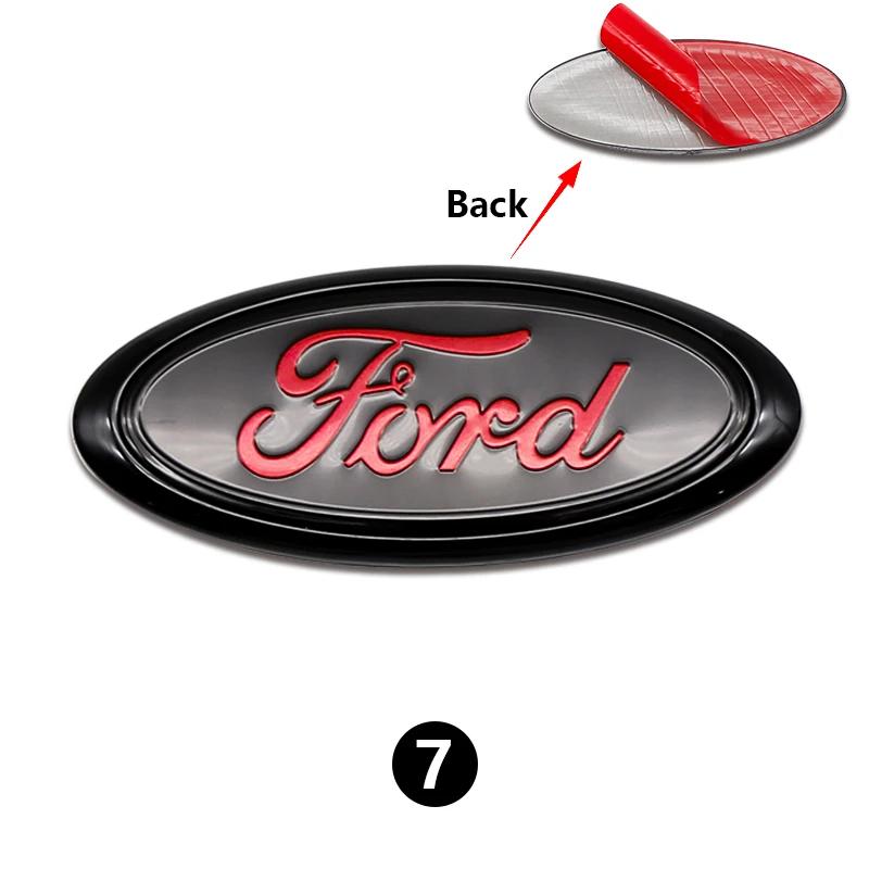Nowa Naklejka Samochodowa 2026 1 szt. 17,5 cm Emblemat Przód Tył Samochodu Odznaka Bagażnik Maska Naklejka Dekoracyjna Do Ford Edge Escape Fiesta Transit Ranger