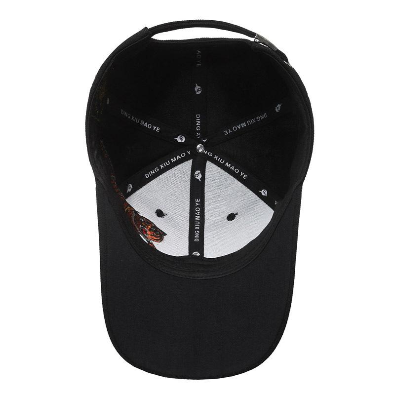 Cap Men's Spring Autumn Embroidered Tiger Baseball Cap Men's Outdoor Cap
