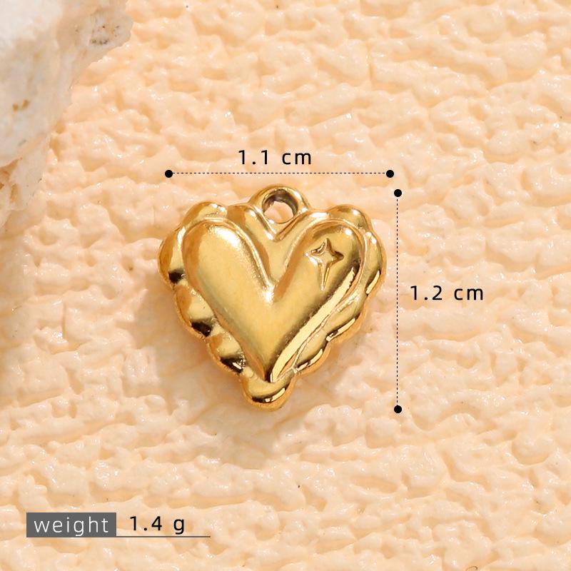 

European & American Love Heart Pendant Earrings - Luxury Stainless Steel Titanium Jewelry for Women