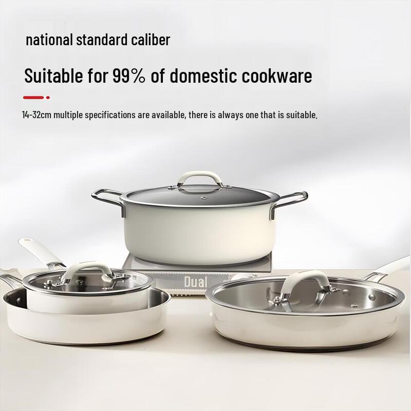 Universal Tempered Glass Flat Pot Lid