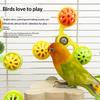 Papageienspielzeug Interaktives drehendes Windradspielzeug Vogelkäfigspielzeug für Papageien Drehend zur Stimulation Unterhaltung Spiel Kauen