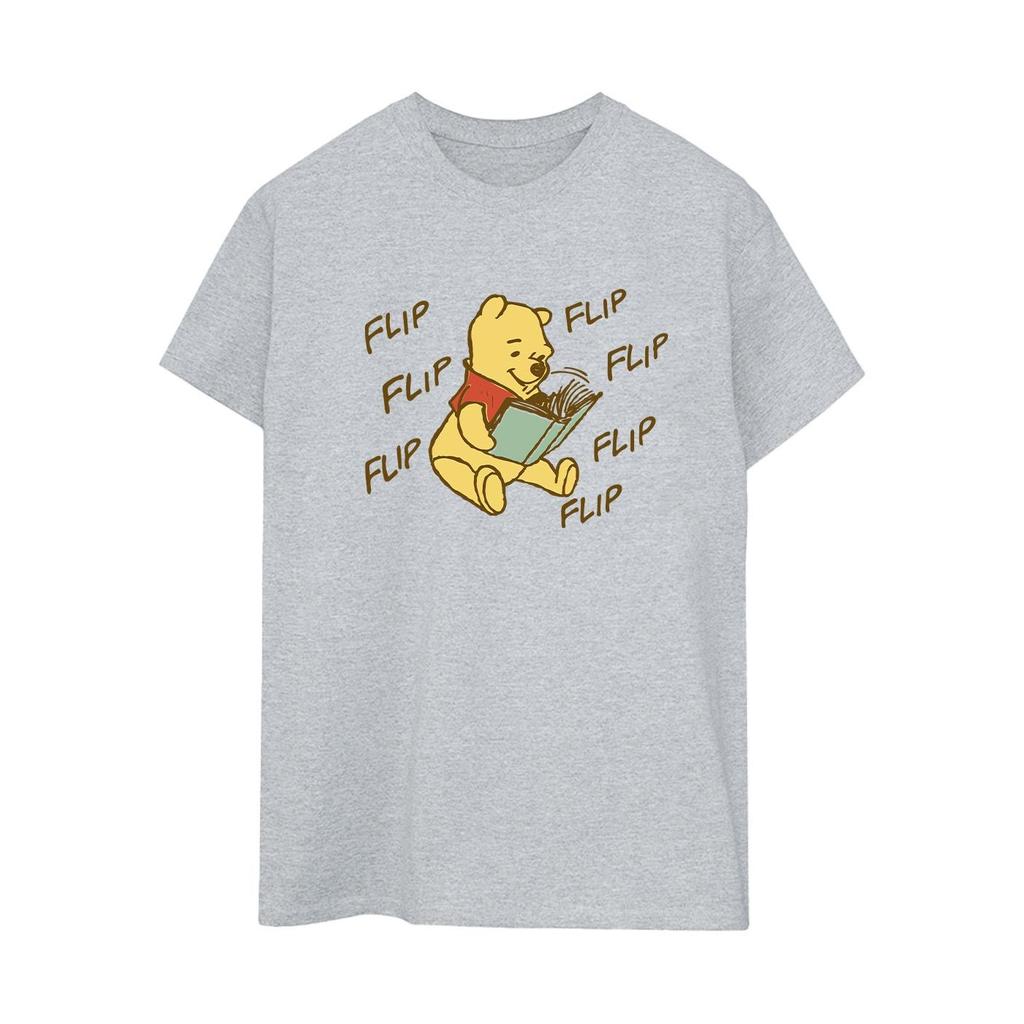 Winnie the Pooh Womens/Ladies Flip Flip Flip Boyfriend T-Shirt