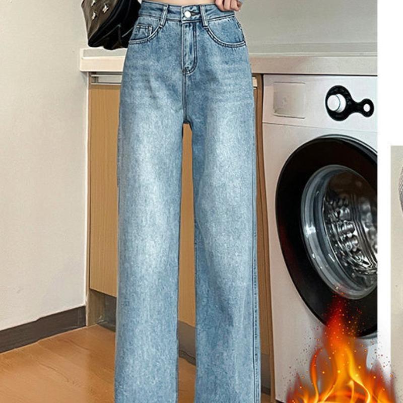 

Узкая версия прямых джинсов слим для женщин с высокой талией и свободным маленьким корпусом на осень и зиму, новый вельветовый ретро-стиль брюк в пол XXL