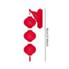 Chinese Year Felt Lantern Red Hanging Ornament Decorations with Tassel