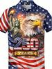 Patriotic Short-Sleeve Polo: US 250th Anniversary Freedom