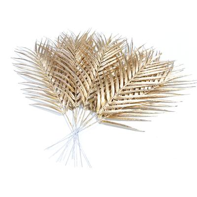Künstliche Pflanze Palmblatt einzelne goldene lose Schwanzblätter Hochzeit Home Party Set Dekoration