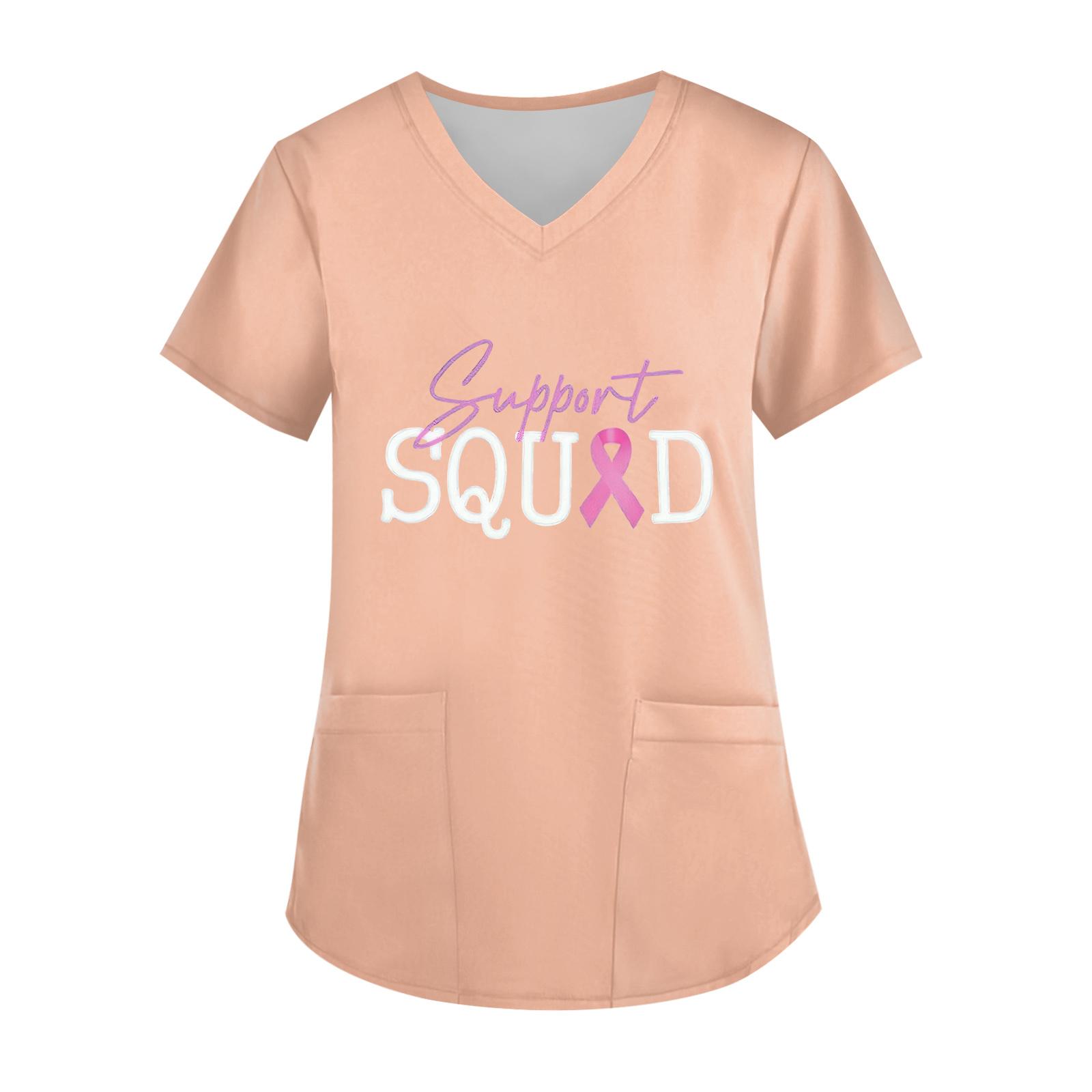 

Женский топ с V-образным вырезом, короткими рукавами, карманом и боковым разрезом L