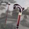 Red Wooden Single Joint Fashion Walking Stick Decorative Cospaly Cane Halloween Mace Crutch  Wand Crosier 92cm