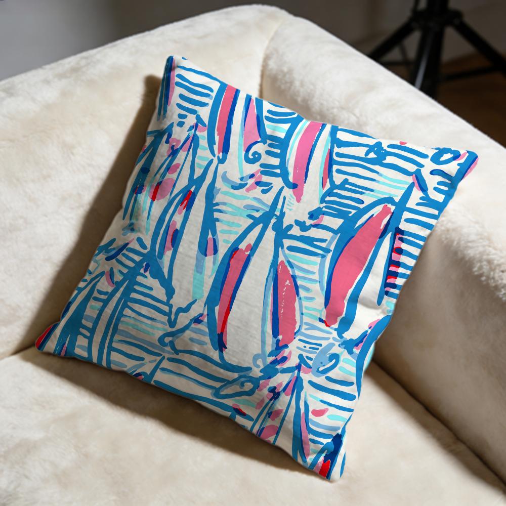 Stylish LLilly Pulitzerable Cushion Cover Soft Decorative Pillow Case Suitable for Bedroom Sofa Car Travel Use