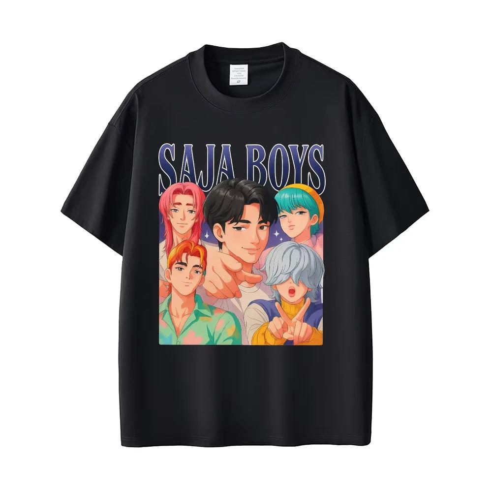 Film KPop Dämonenjäger T-Shirt Rumi Mira Zoey T-Shirts Saja Boys T-Shirt Derpy Tiger T-Shirts Herren Damen Mode Freizeit T-Shirt