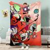 Cartoon I-Invader Zim Throw Lightweight 240g Flannel Blanket Soft Skin-friendly for Summer Cooling