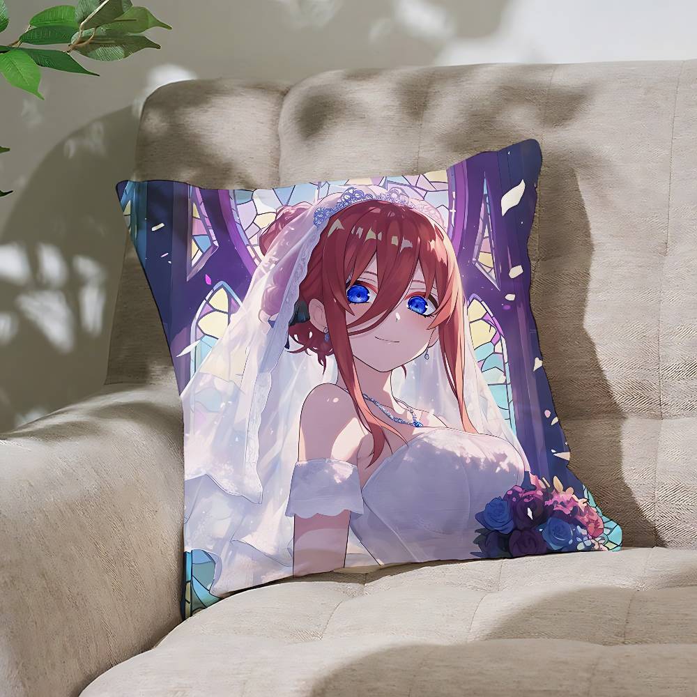 The Quintessential Quintuplets Pillow Case Throw Pillow Cover Nordic Vintage Style Cushion Covers Home Living Sofa Couch Seat