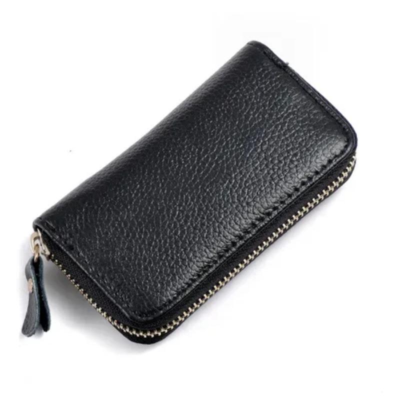 100% Genuine Leather Men's Card Bag, Multifunctional Car Key Bag, Women's Coin Purse