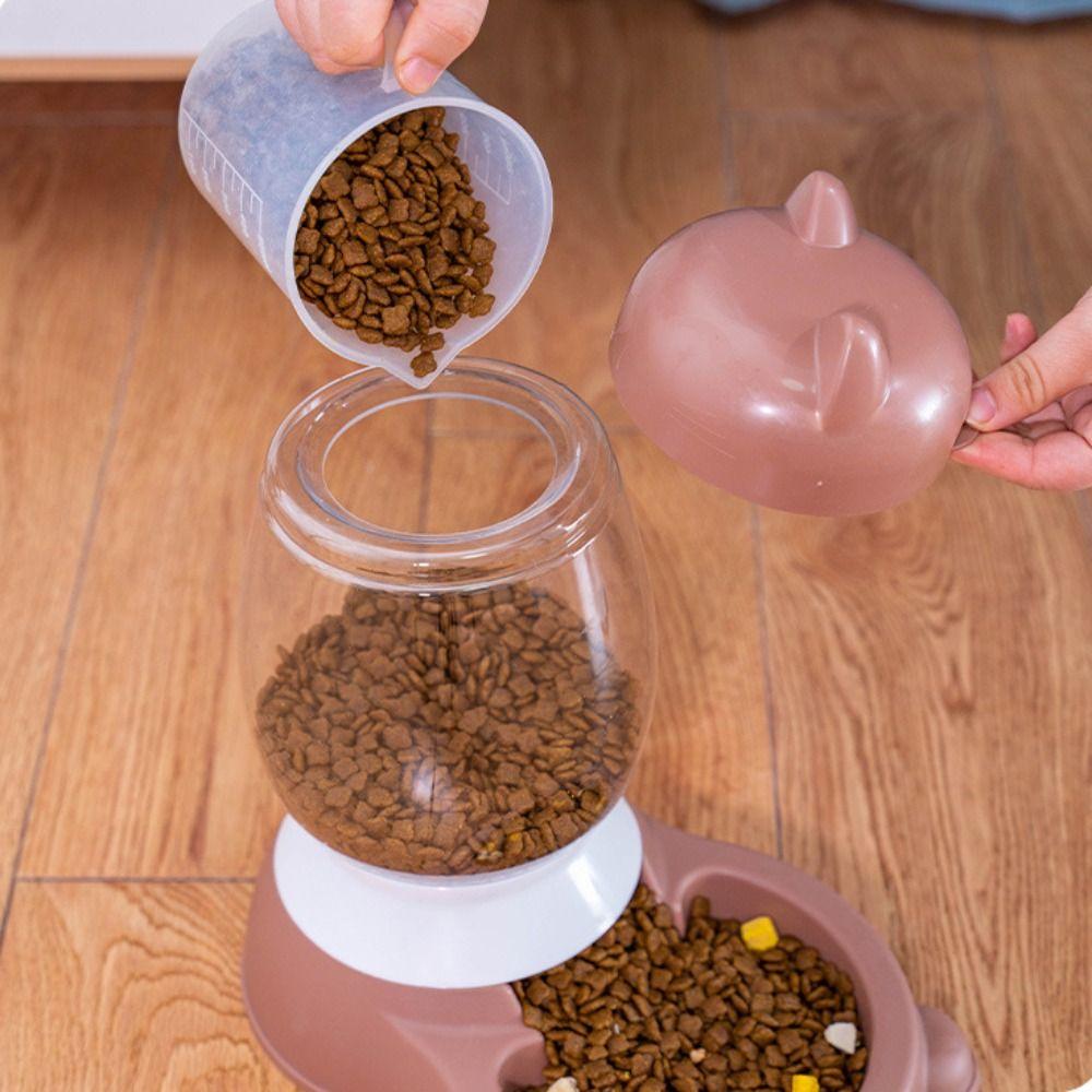 Automatic Cat Dog Food Water Bowl 2.2L Large Capacity Pet Drinking Bowl Pet Feeder Dispenser  Cat