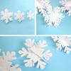 3 Meter 3 Größen Weihnachts-Schneeflocken-Dekorationen Schneeflocken-Ornamente Girlande für Zuhause Weihnachts-Feiertags-Party