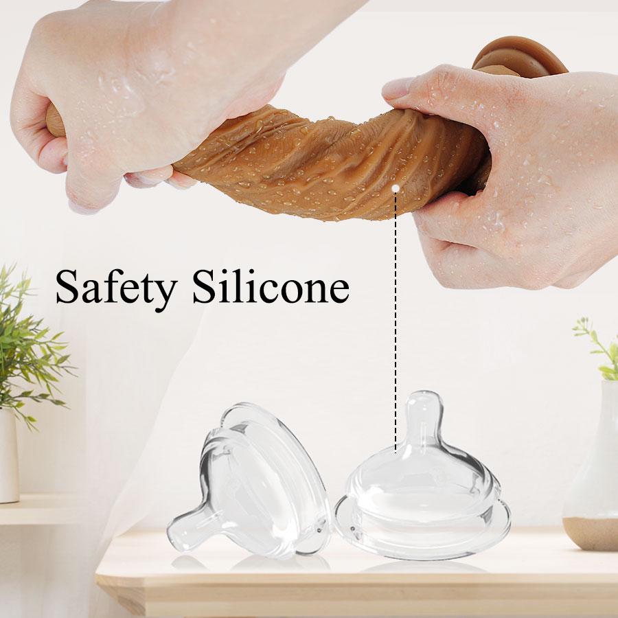 Skin Feeling Realistic Dildo Soft Silicone Huge Penis with Suction Cup Panties Strapon Sex Toys for Woman