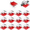 Clear Plastic Christmas Light Clips - Adhesive Wire Organizers for Outdoor String Lights, Lights, and Wall Cables
