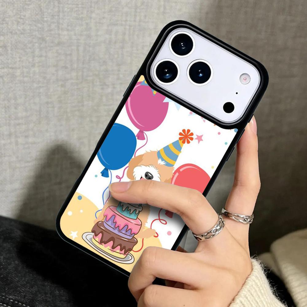 Capa Case for iPhone 17 Air 16 Pro Max 15 Plus 11 13 Mini 14 12 Back Phone Cover Cartoon Cavoodle Cavapoo
