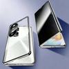 Anti Peeping Case for Huawei Honor 90 GT Pro 80 70 50, Double Sided Tempered Glass,Metal Frame with Lens Protector Phone Bumpers