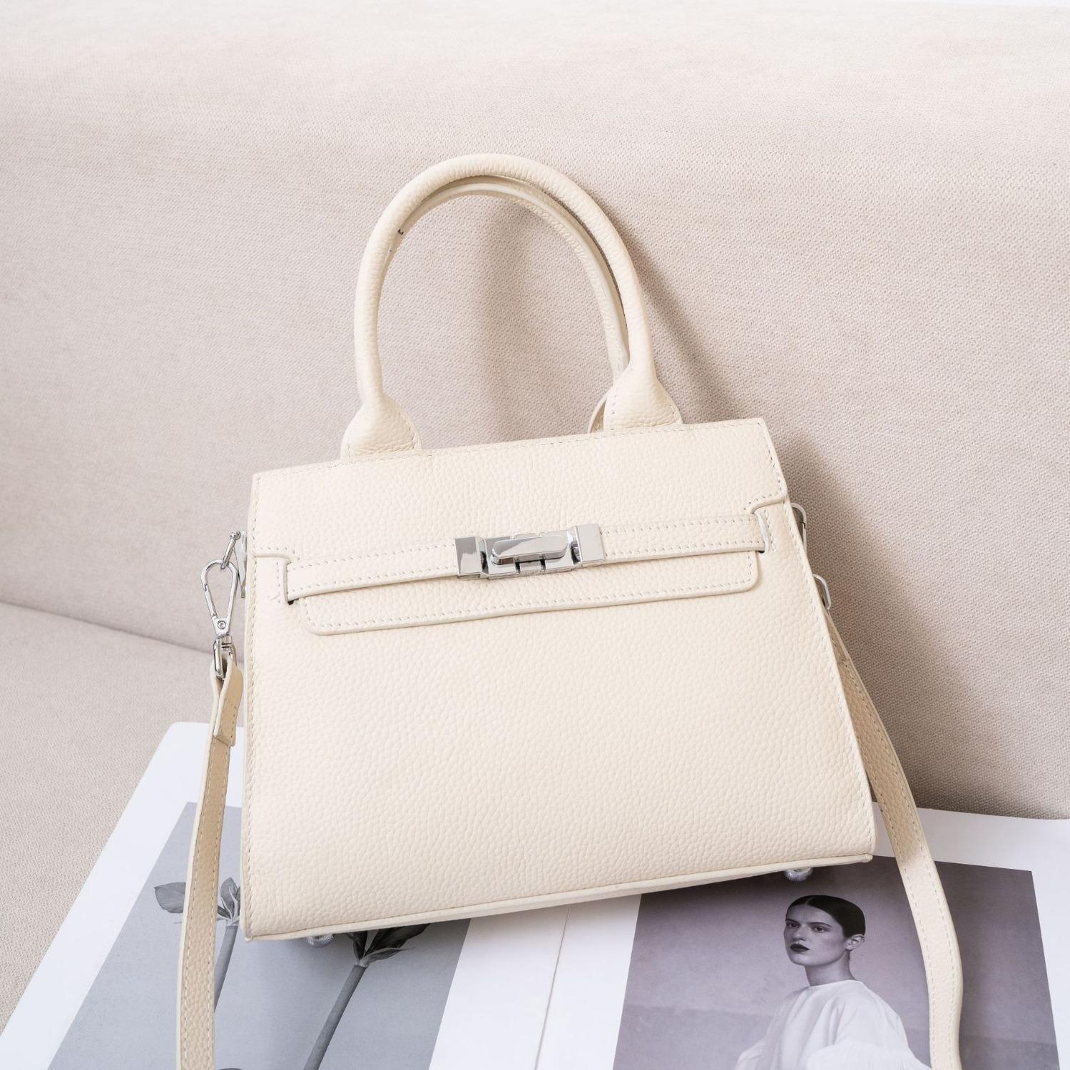 

Сумка из воловьей кожи, легкая, роскошная, женская, новая, сумка из натуральной кожи, взрывная, для поездок на работу белый