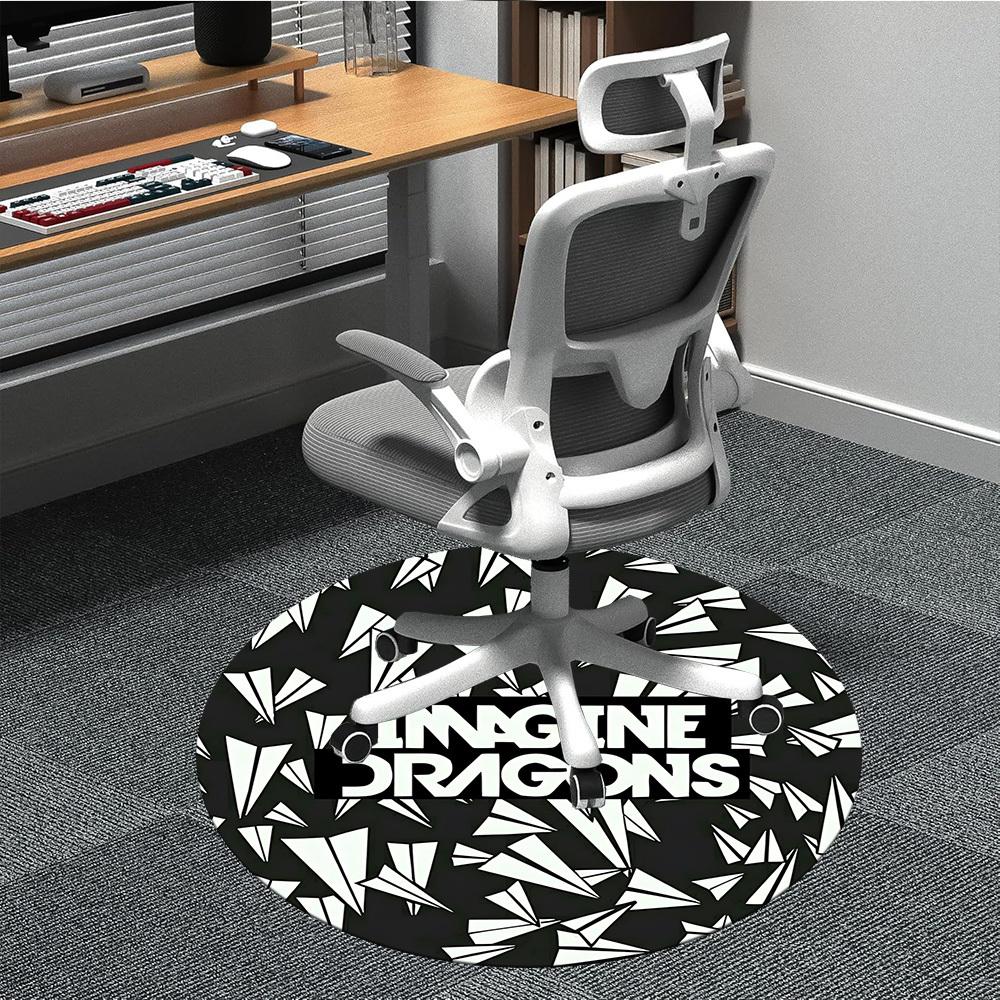 

1pc Imagine DragonsChair Carpet for Office, Non-slip, Soft and Durable Office Rug for Interior Decoration, Perfect for Office yy250925101 80cm by 80cm