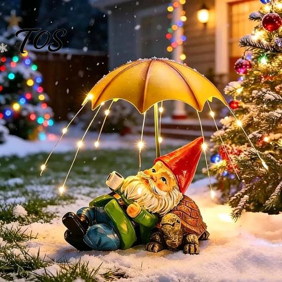 Mother Day Solar Gift Cat Garden Statue, Resin Outdoor Tabby Decor with Auto LED Decorative Lighting Light, IP65 Waterproof Lawn Ornament for